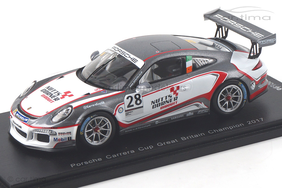 Porsche 911 (991) GT3 Cup Champion Carrera Cup GB 2017 Eastwood Spark 1:43 UK003 Porsche 911 (991) GT3 Cup Champion Carrera Cup GB 2017 Eastwood Spark 1:43 UK003