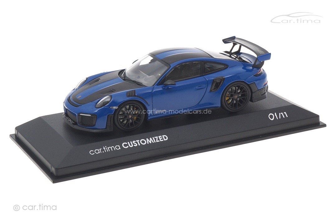 Porsche 911 GT2 RS Weissach Package Club blau/Rad schwarz Minichamps car.tima CUSTOMIZED