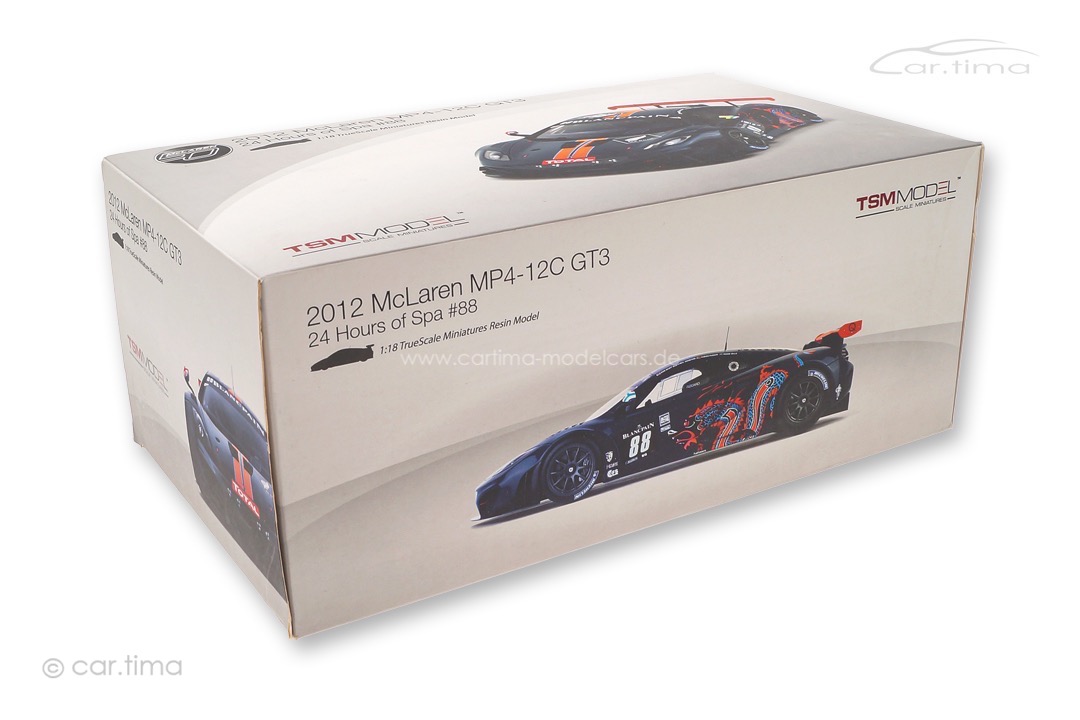 McLaren MP4-12C GT3 24h Spa 2012 TSM 1:18 TSM131815R McLaren MP4-12C GT3 24h Spa 2012 TSM 1:18 TSM131815R