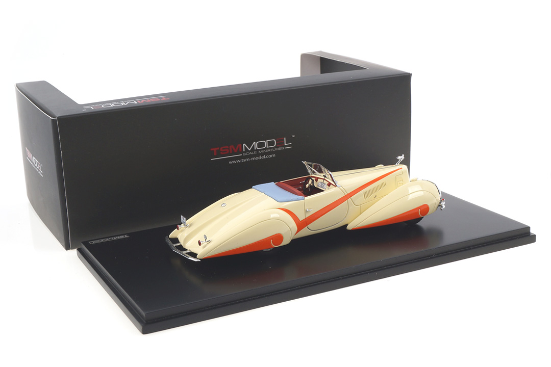 Cadillac V16 Hartmann Roadster Cream white TSM-Model 1:43 TSM144357 Cadillac V16 Hartmann Roadster Cream white TSM-Model 1:43 TSM144357