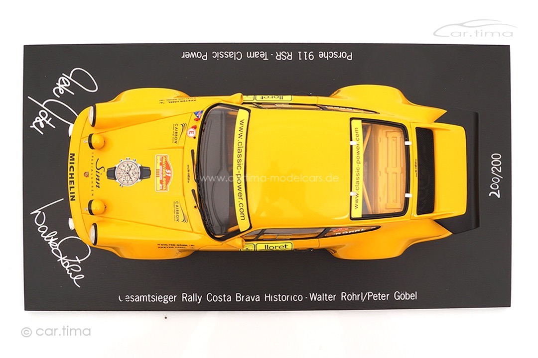 Porsche 911 RSR Winner Rallye Costa Brava 2009 Röhrl/Göbel Spark 1:18 CA01814002