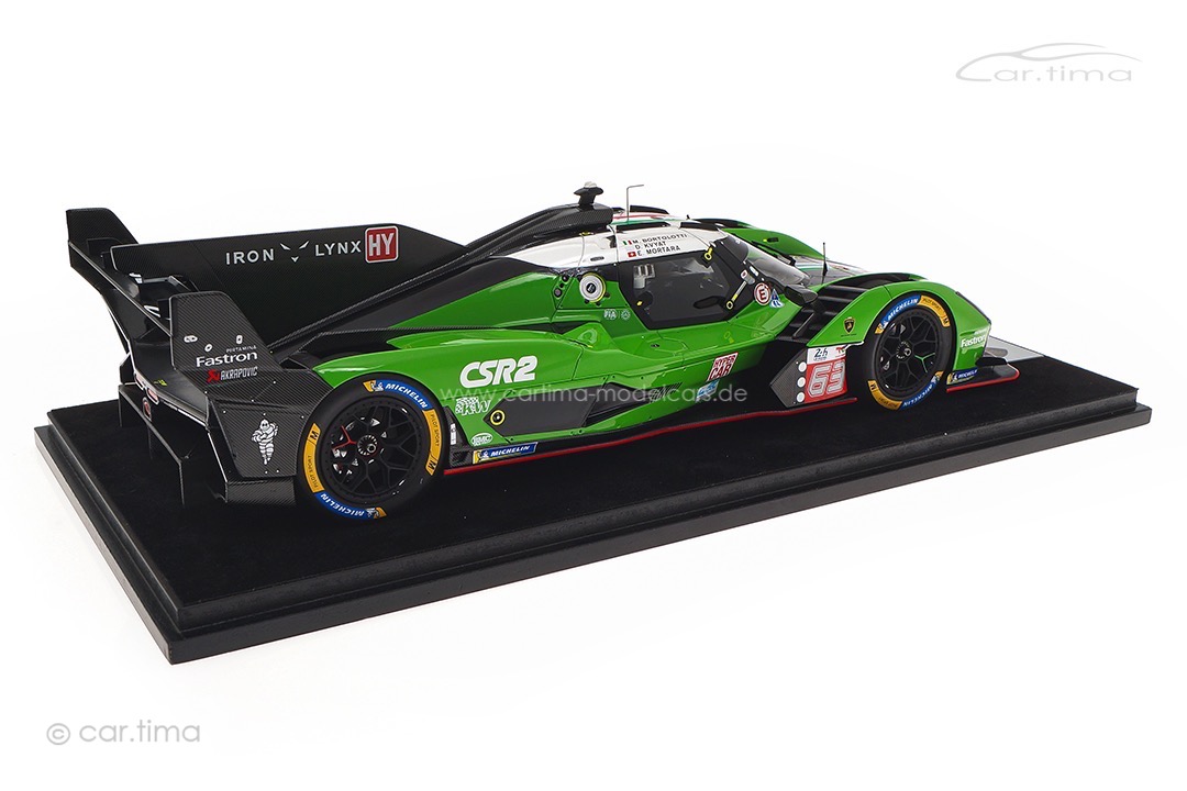 Lamborghini SC63 24h Le Mans 2024 Bortolotti/Mortara/Kvyat LookSmart 1:18 LS18026B Lamborghini SC63 24h Le Mans 2024 Bortolotti/Mortara/Kvyat LookSmart 1:18 LS18026B