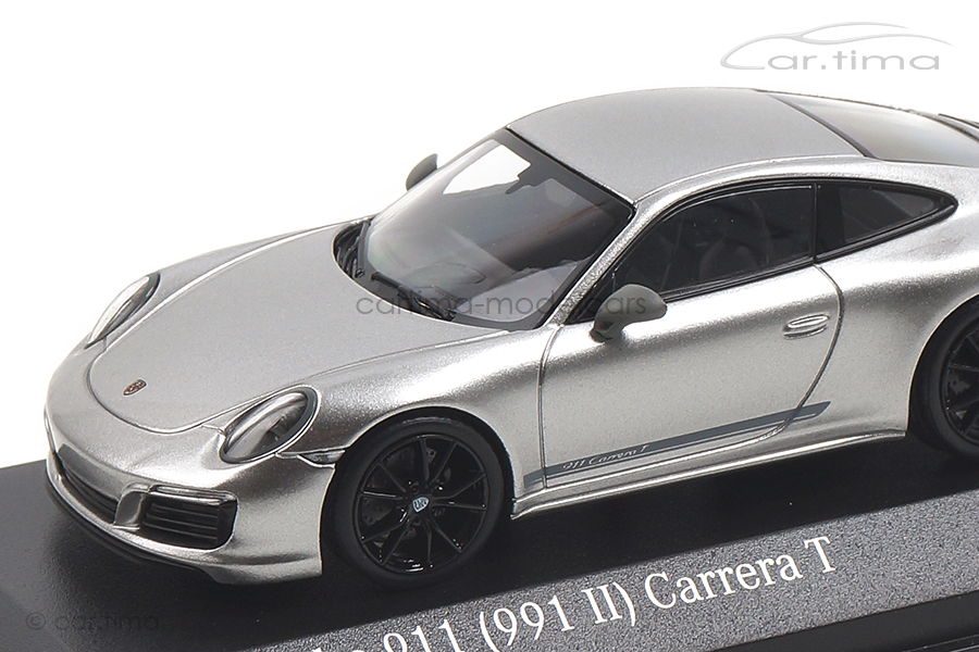 Porsche 911 (991 II) Carrera T GT-silber/Rad schwarz Minichamps 1:43 CA04319004B