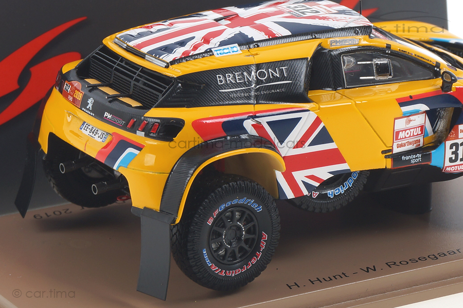 Peugeot 3008 DKR Maxi Dakar Rally 2019 Hunt/Rosegaar Spark 1:43 S5627 Peugeot 3008 DKR Maxi Dakar Rally 2019 Hunt/Rosegaar Spark 1:43 S5627