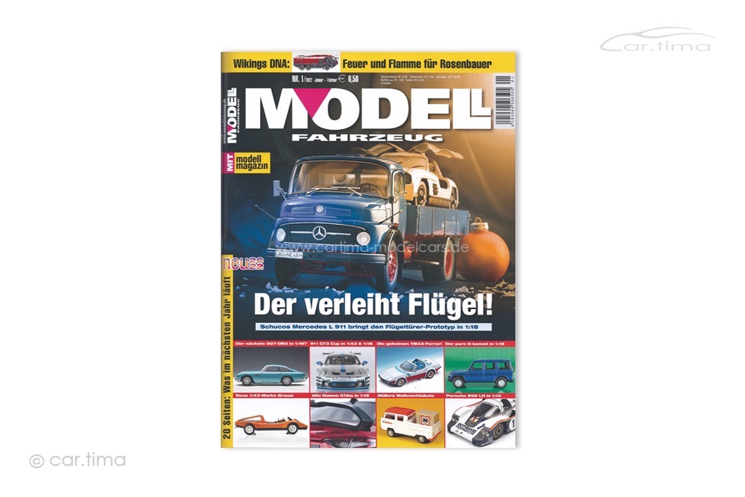 Zeitschrift/Magazine Modell Fahrzeug 1/2022 Delius Klasing Verlag