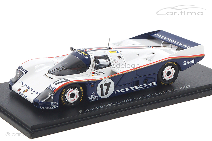 Porsche 962 C Winner 24h Le Mans 1987 Bell/Stuck/Holbert Spark 1:43 43LM87