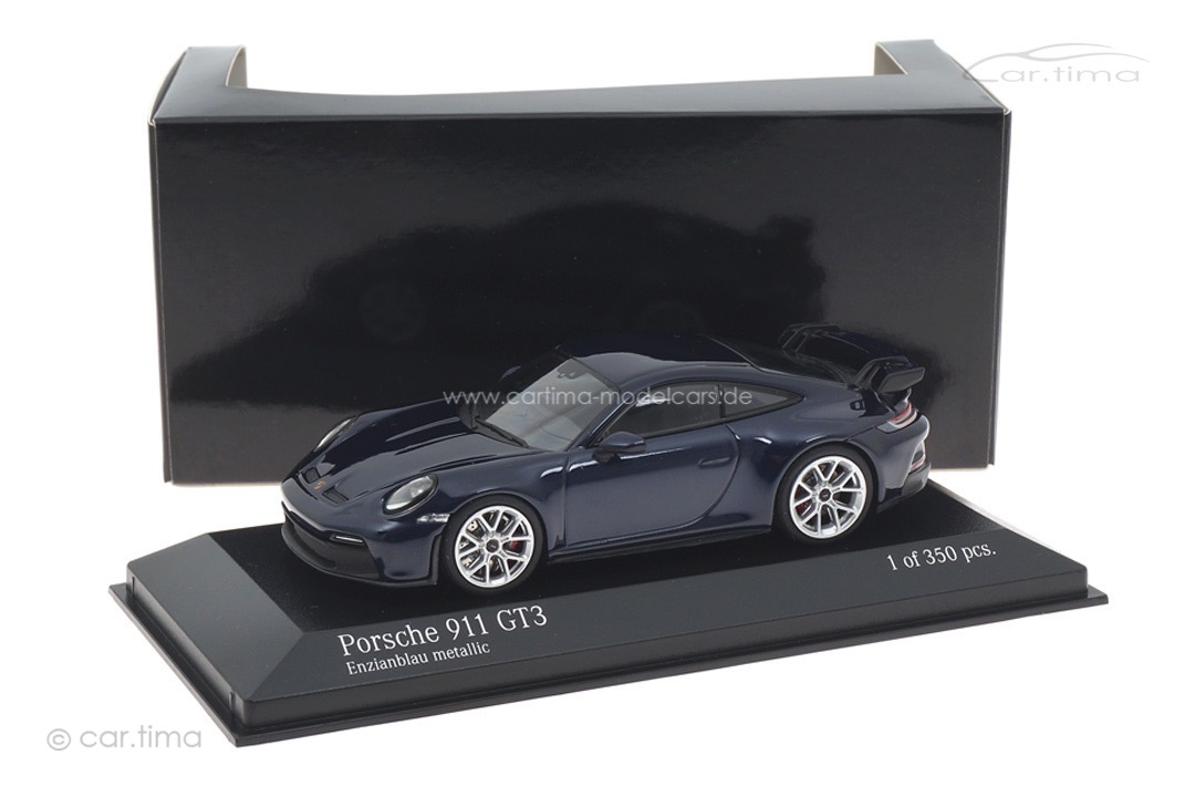 Porsche 911 (992) GT3 Enzianblau met. Minichamps 1:43 410069208