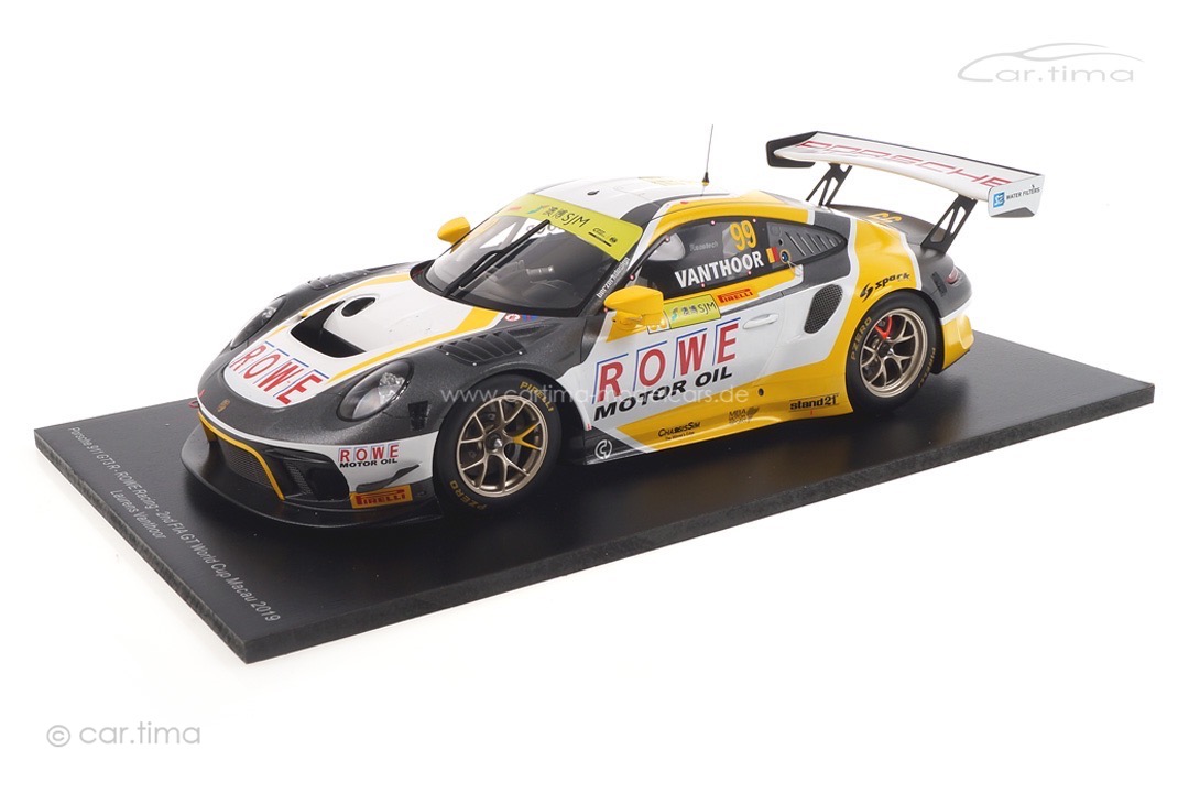 Porsche 911 GT3 R Macau 2019 Laurens Vanthoor Spark 1:18 18SA023 Porsche 911 GT3 R Macau 2019 Laurens Vanthoor Spark 1:18 18SA023