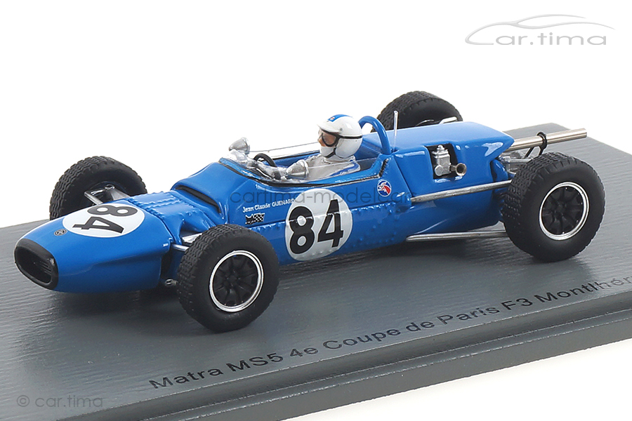 Matra MS5 Coupe de Paris F3 Montlhéry 1967 Jean-Claude Guénard Spark 1:43 SF189 Matra MS5 Coupe de Paris F3 Montlhéry 1967 Jean-Claude Guénard Spark 1:43 SF189