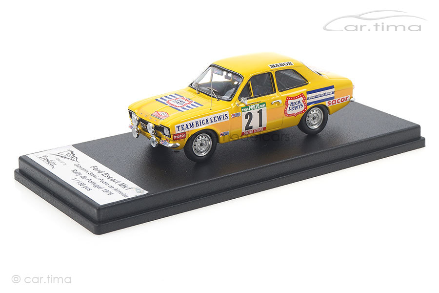 Miniature Voiture Trofeu / Spark - Ford Escort Mk1 Portugal 1974 No.52 - Échelle 1/43
