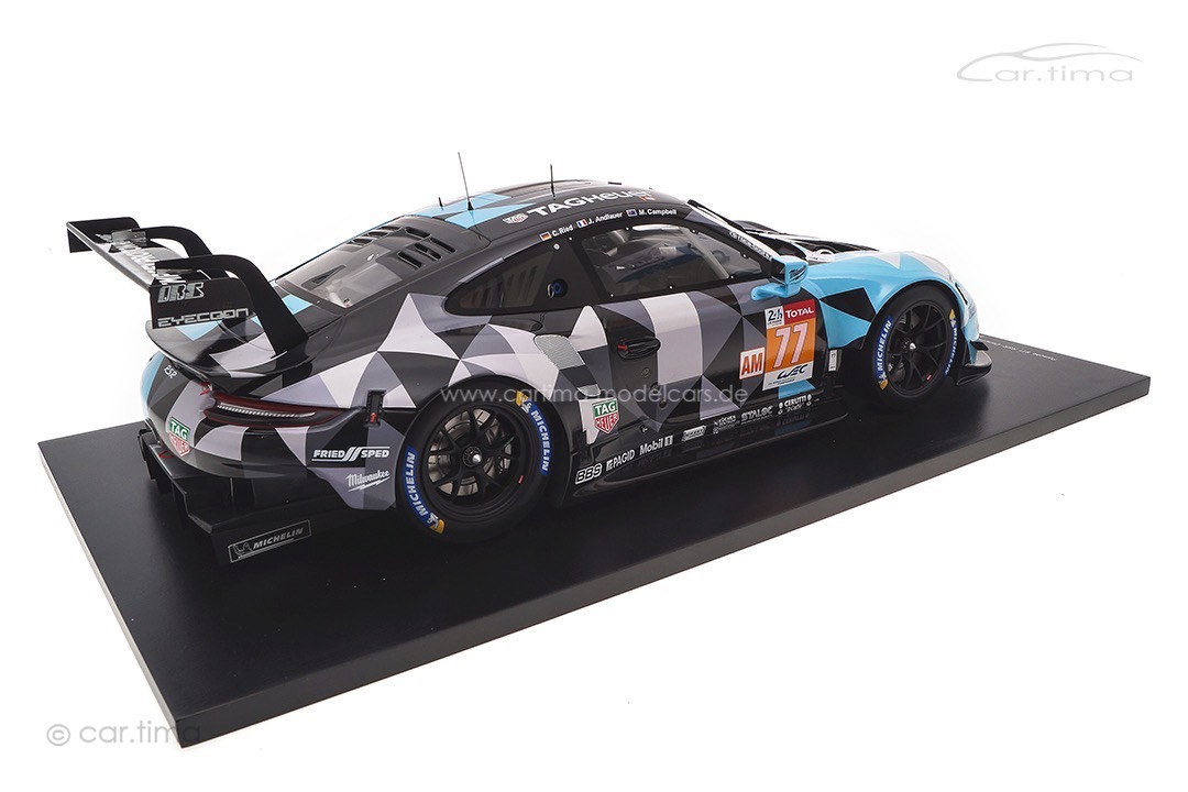 Porsche 911 RSR Winner LMGTE 2018 Andlauer/Campbell/Ried Spark 1:12 12S021 Porsche 911 RSR Winner LMGTE 2018 Andlauer/Campbell/Ried Spark 1:12 12S021