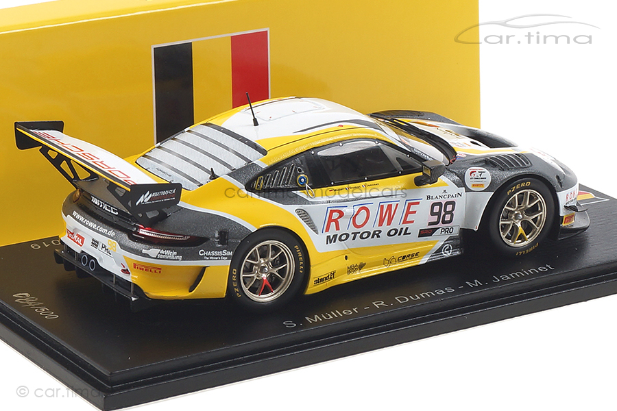 Porsche 911 GT3 R 24h Spa 2019 Dumas/Jaminet/Müller Spark 1:43 SB254 Porsche 911 GT3 R 24h Spa 2019 Dumas/Jaminet/Müller Spark 1:43 SB254