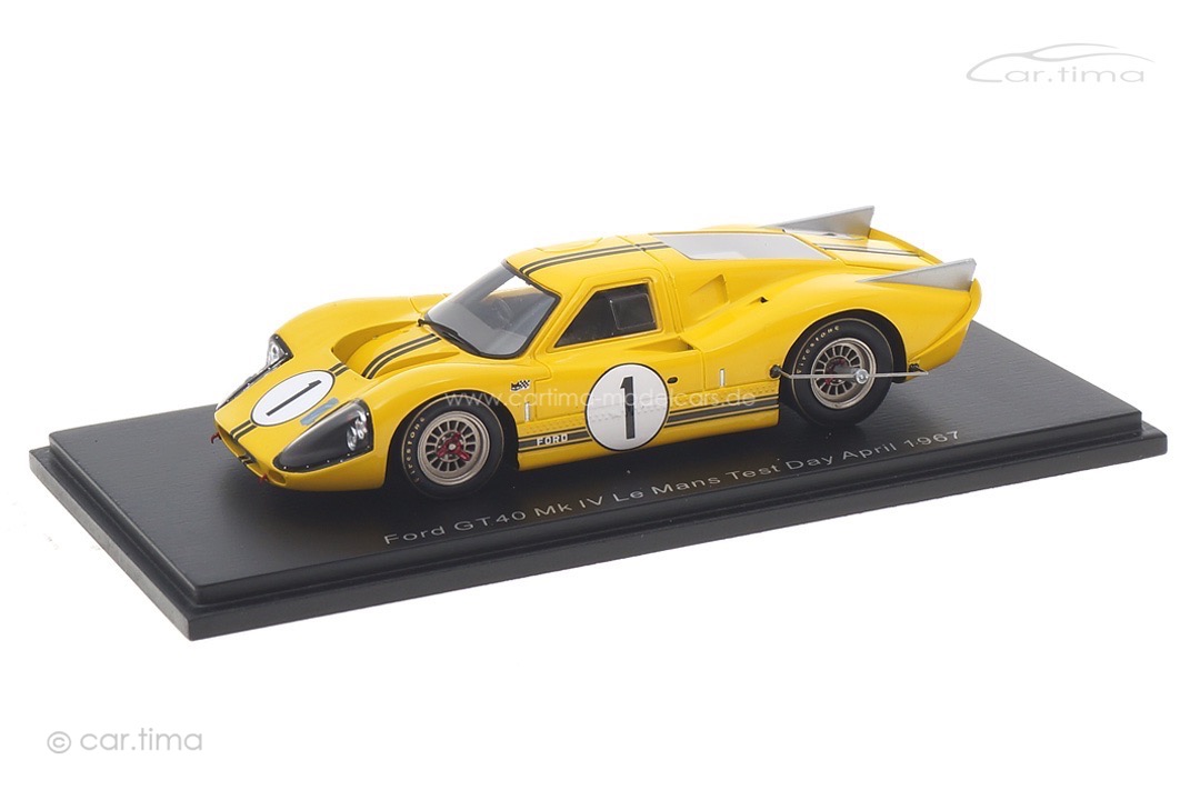 Ford GT40 Mk IV Le Mans Test Day April 1967 Bruce McLaren Spark 1:43 S4545 Ford GT40 Mk IV Le Mans Test Day April 1967 Bruce McLaren Spark 1:43 S4545