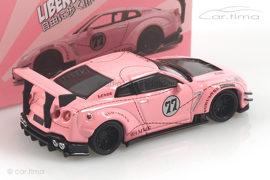 LB Works Nissan GT-R R35 (LHD) Pink Pig MINI GT 1:64 MGT00076-L
