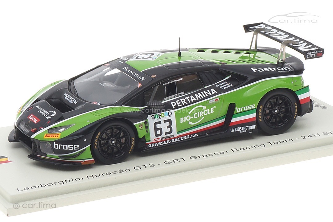 Lamborghini Huracán GT3 24h Spa 2017 Bortolotti/Engelhart/Caldarelli Spark 1:43 SB297