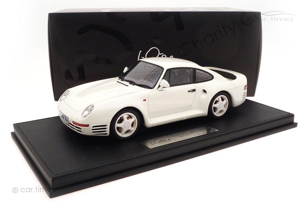 Porsche 959 Grandprix-weiß Walter Röhrl Charity Collection car.tima 1:18 CAR01825029