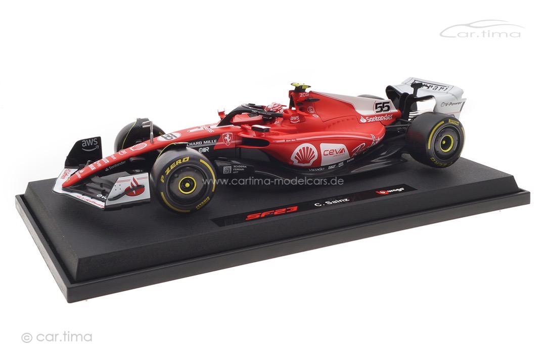 Ferrari F1 SF-23 GP Las Vegas 2023 Carlos Sainz Bburago 1:18 18-16812-S