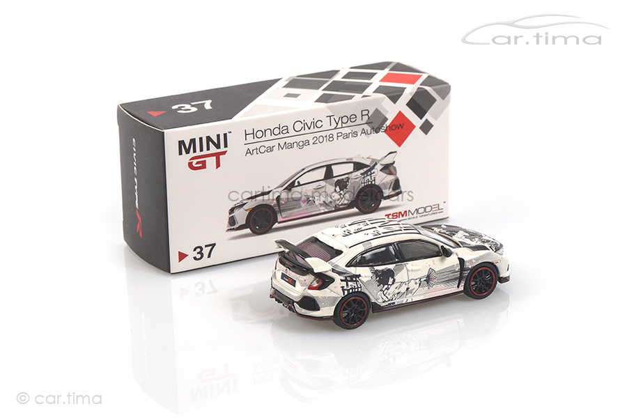 Honda Civic Type R Art Car Manga Paris Autoshow 2018 MINI GT 1:64 MGT00037-L