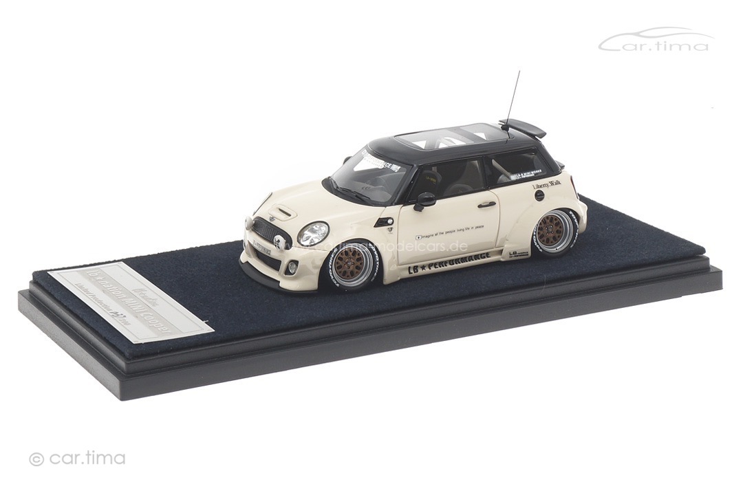 LB Nation Mini Cooper (R56) weiß/schwarz Engup Models 1:43 343356-PW LB Nation Mini Cooper (R56) weiß/schwarz Engup Models 1:43 343356-PW
