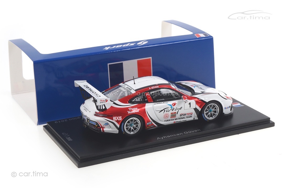 Porsche 911 GT3 Cup Champion Carrera Cup France 2019 Ayhancan Güven Spark 1:43 SF108 Porsche 911 GT3 Cup Champion Carrera Cup France 2019 Ayhancan Güven Spark 1:43 SF108