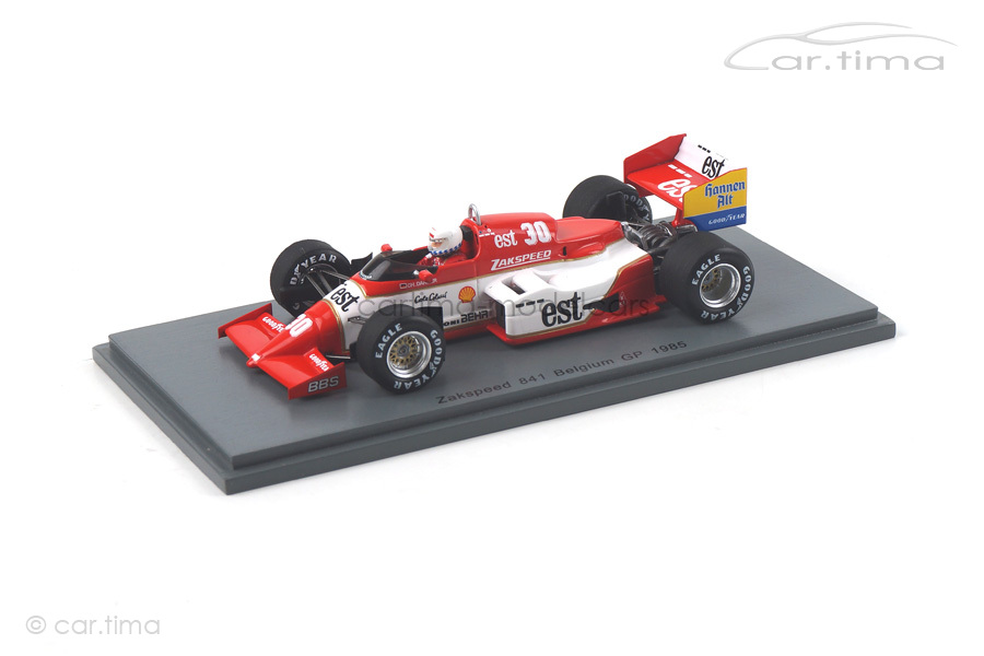 Zakspeed 841 GP Belgien 1985 Christian Danner Spark 1:43 S1872 Zakspeed 841 GP Belgien 1985 Christian Danner Spark 1:43 S1872
