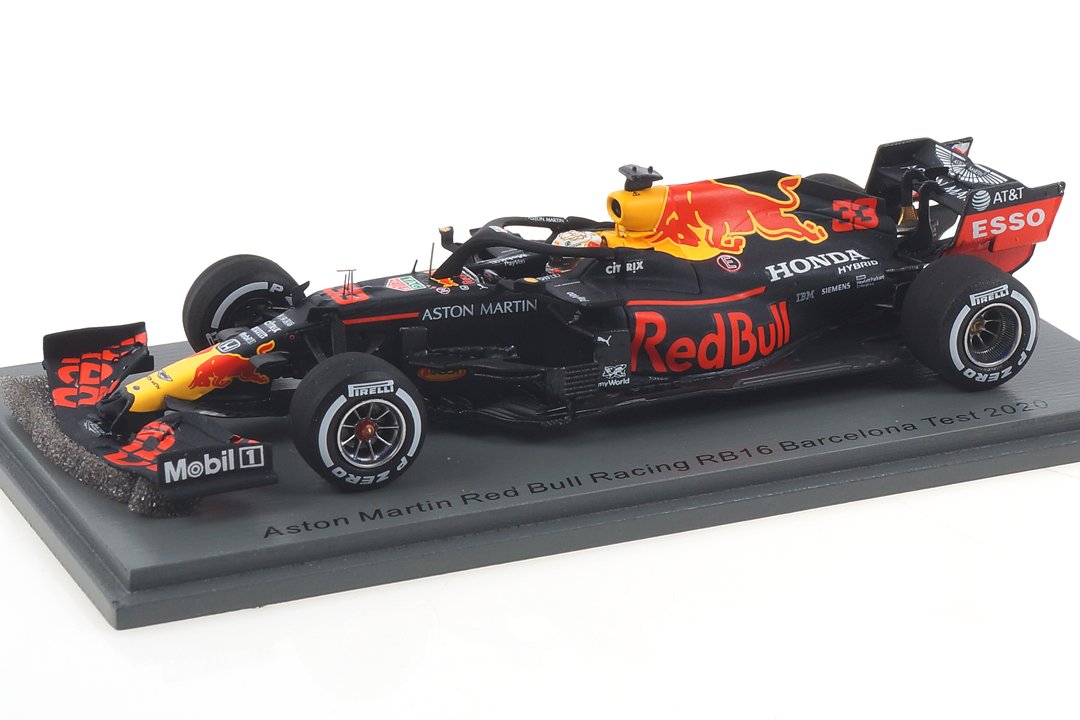 Aston Martin Red Bull RB16 Barcelona Test 2020 Max Verstappen Spark 1:43 S6458 Aston Martin Red Bull RB16 Barcelona Test 2020 Max Verstappen Spark 1:43 S6458