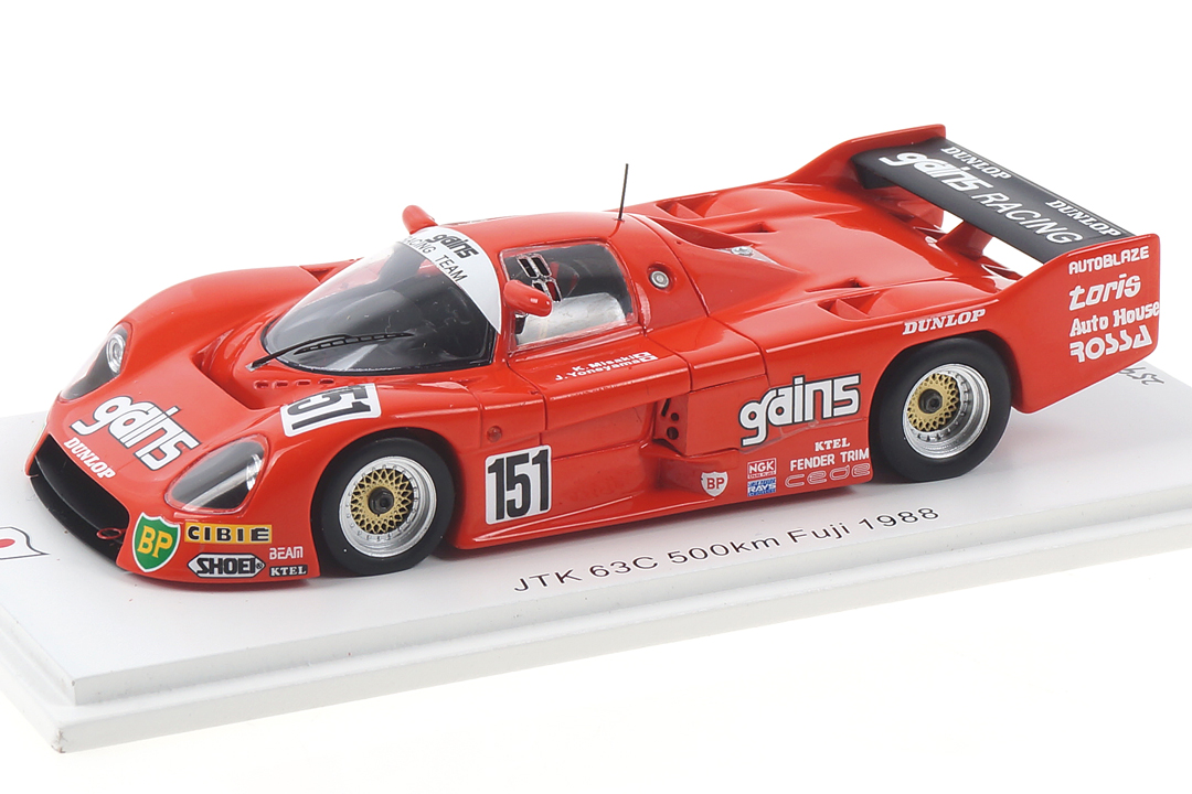 JTK 63C 500 km Fuji 1988 Misaki/Yoneyama Spark 1:43 SJ096 JTK 63C 500 km Fuji 1988 Misaki/Yoneyama Spark 1:43 SJ096