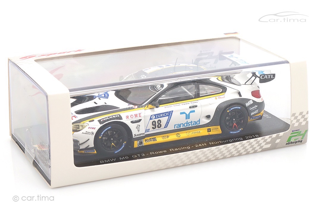 BMW M6 GT3 24h Nürburgring 2018 Blomqvist/Catsburg/Westbrook Spark 1:43 SG420