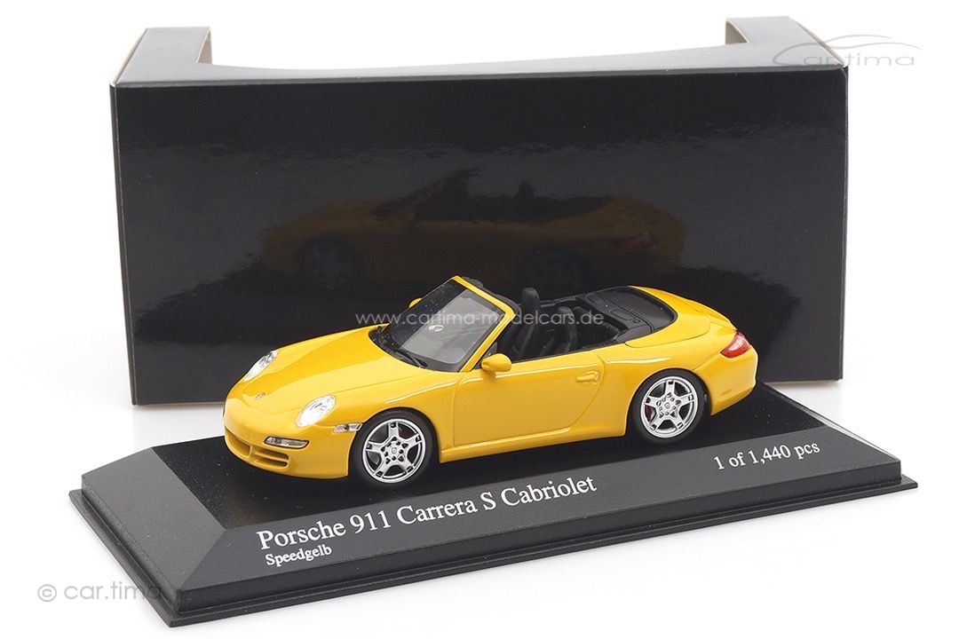 Porsche 911 (997) Carrera S Cabriolet Speedgelb Minichamps 1:43 400063031