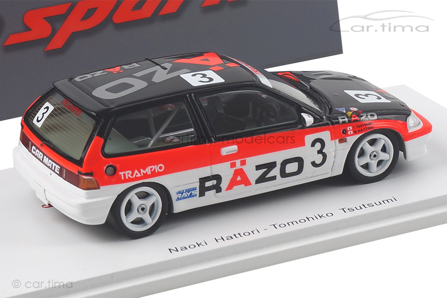 Honda Civic EF3 Suzuka 1989 Hattori/Tsutsumi Spark 1:43 S5457 Honda Civic EF3 Suzuka 1989 Hattori/Tsutsumi Spark 1:43 S5457