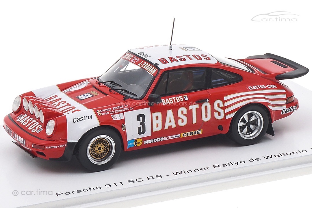 Porsche 911 SC RS Winner Rallye de Wallonie 1984 Snijers/Colebunders Spark 1:43 RFS039