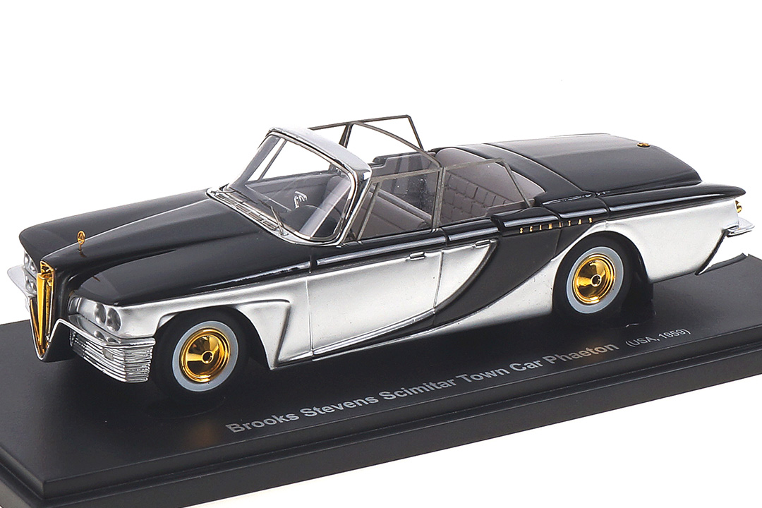 Brook Stevens Scimitar Town Car Phaeton silber/schwarz Avenue43 1:43 60060 Brook Stevens Scimitar Town Car Phaeton silber/schwarz Avenue43 1:43 60060