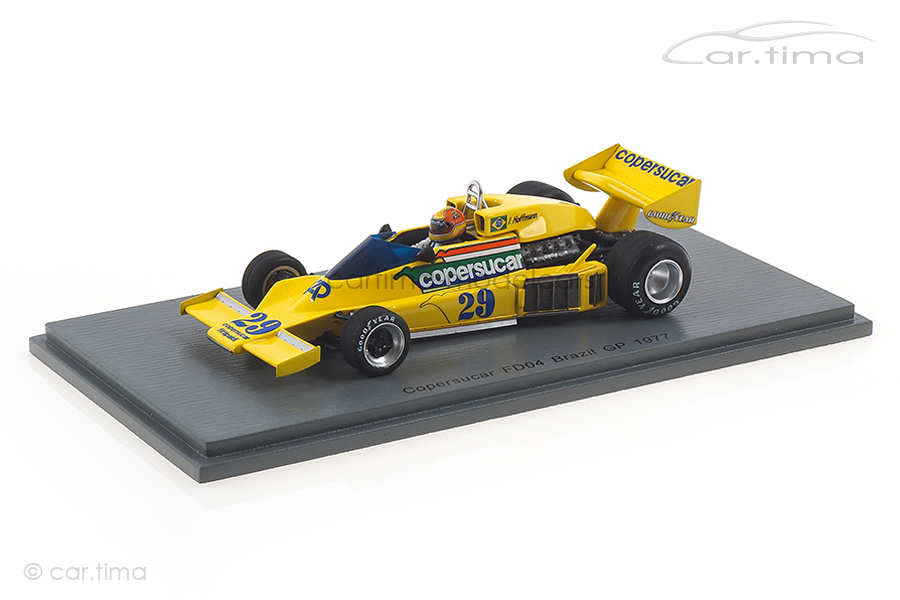 Copersucar FD04 GP Brasilien 1977 Ingo Hoffmann Spark 1:43 S3941 Copersucar FD04 GP Brasilien 1977 Ingo Hoffmann Spark 1:43 S3941