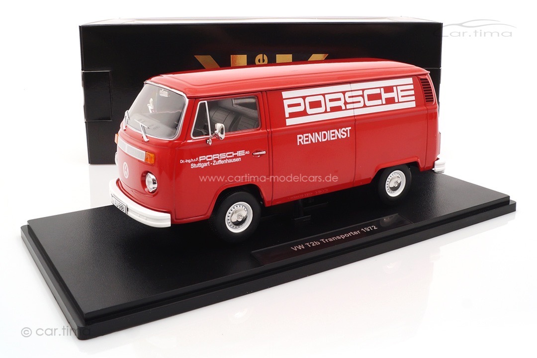 VW T2b Porsche Renndienst rot/weiß KK Scale 1:18 KKDC181412