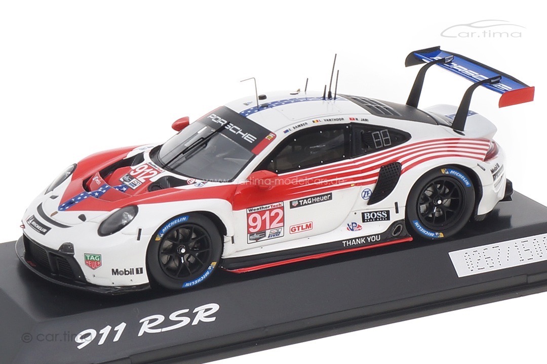 Porsche 911 RSR 12h Sebring 2020 Bamber/Jani/Vanthoor Spark 1:43 WAP0200110N0FW
