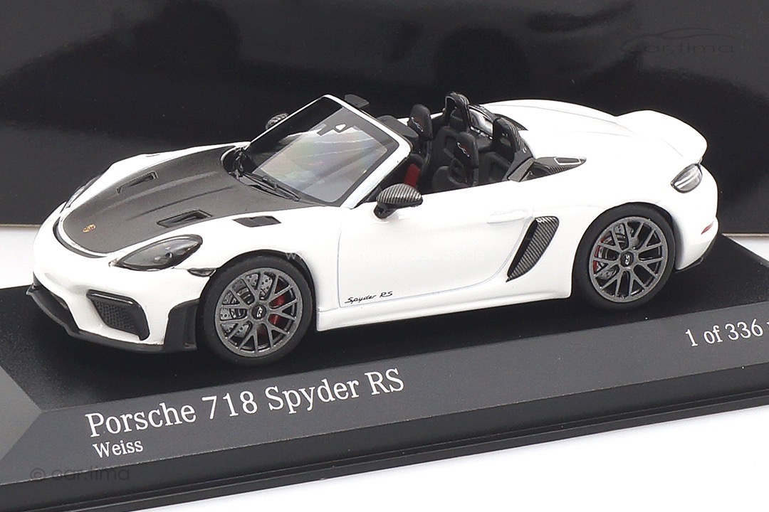 Porsche 718 Spyder RS Weissach Package Weiß Minichamps 1:43 410063131