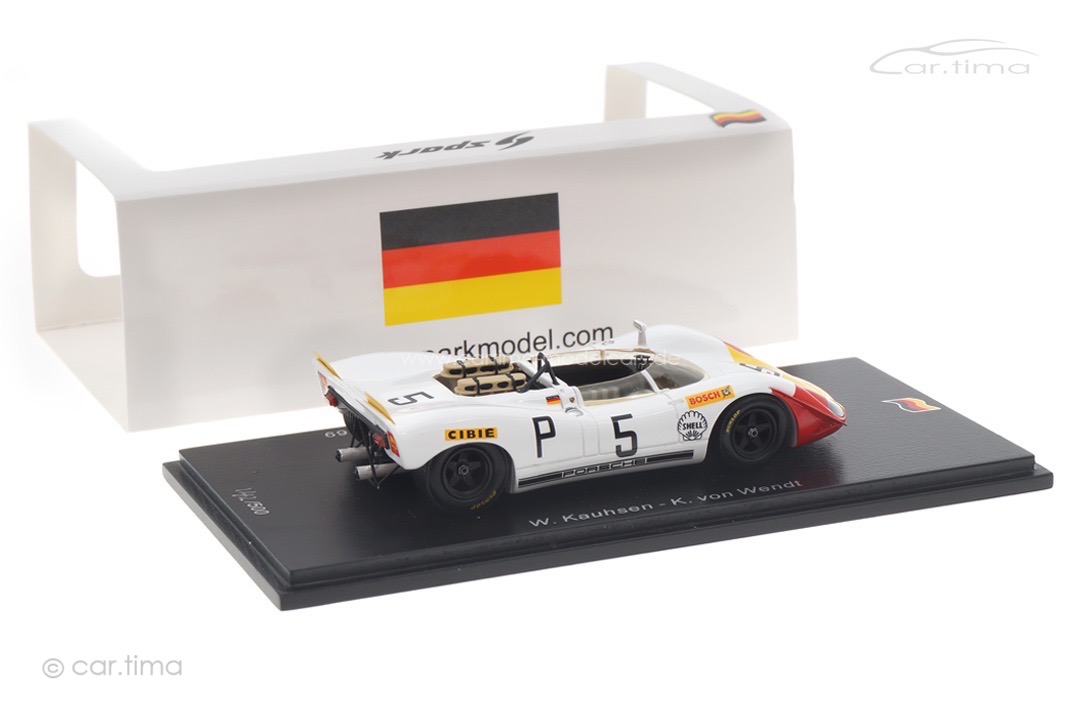Porsche 908-2 1000Km Nürburgring 1969 Kauhsen/von Wendt Spark 1:43 SG827 Porsche 908-2 1000Km Nürburgring 1969 Kauhsen/von Wendt Spark 1:43 SG827