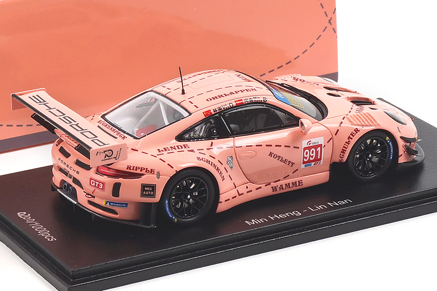 Porsche 911 (991) GT3 R China GT Championship Shanghai 2018 Spark 1:43 SA176