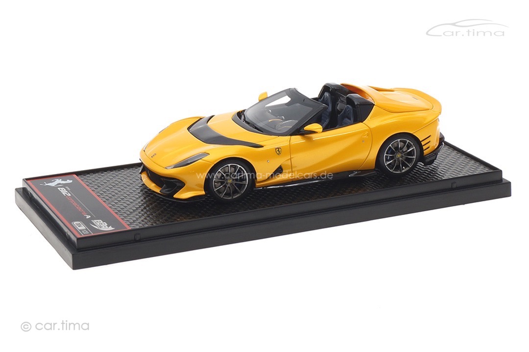 Ferrari 812 Competizione A Spider Giallo Tristrato BBR 1:43 BBRC263A Ferrari 812 Competizione A Spider Giallo Tristrato BBR 1:43 BBRC263A