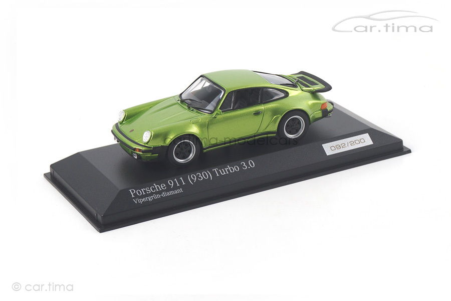Porsche 911 (930) Turbo 3.0 Vipergrün-diamant Minichamps 1:43 CA04316027 Porsche 911 (930) Turbo 3.0 Vipergrün-diamant Minichamps 1:43 CA04316027