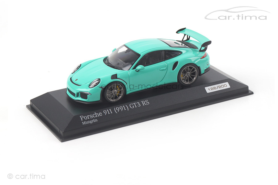 Porsche 911 (991) GT3 RS Mintgrün Minichamps 1:43 CA04316080 Porsche 911 (991) GT3 RS Mintgrün Minichamps 1:43 CA04316080