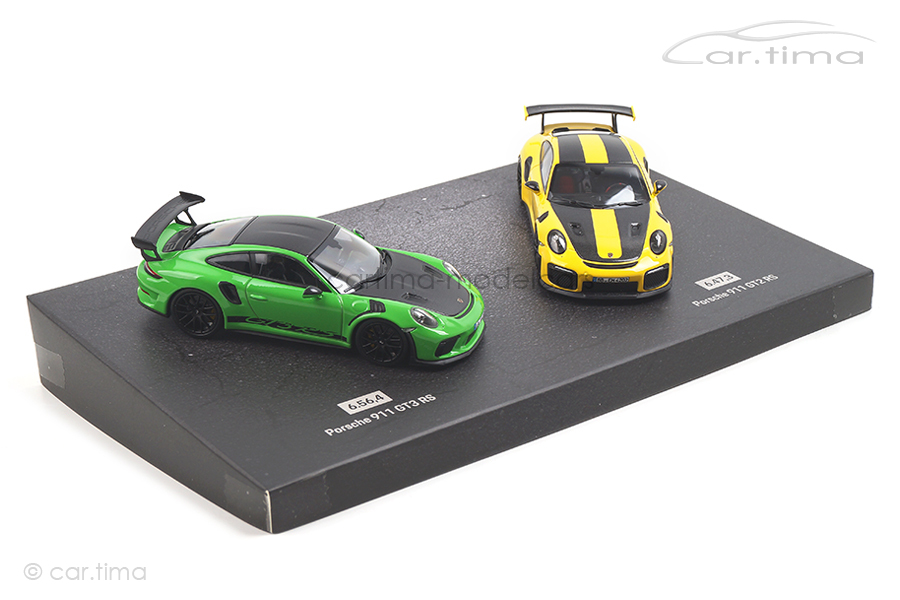 Set Porsche 911 GT2 RS/GT3 RS Lap Record Nürburgring Minichamps 1:43 WAX02020087 Set Porsche 911 GT2 RS/GT3 RS Lap Record Nürburgring Minichamps 1:43 WAX02020087