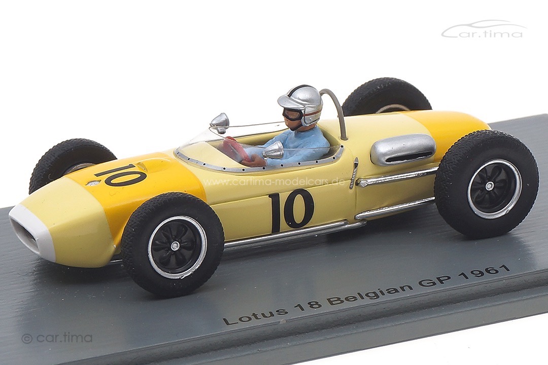 Lotus 18 GP Belgien 1961 Willy Mairesse Spark 1:43 S7474 Lotus 18 GP Belgien 1961 Willy Mairesse Spark 1:43 S7474