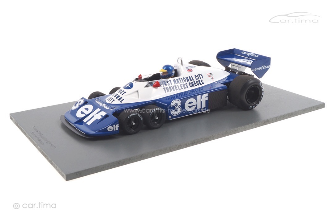 Tyrrell P34 GP Brasilien 1977 Ronnie Peterson Spark 1:18 18S472 Tyrrell P34 GP Brasilien 1977 Ronnie Peterson Spark 1:18 18S472