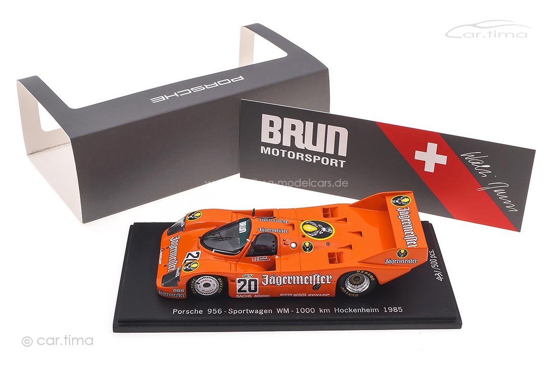Porsche 956 Sportwagen WM 1000 km Hockenheim 1985 Berger/Brun Spark 1:43 CAP04311023
