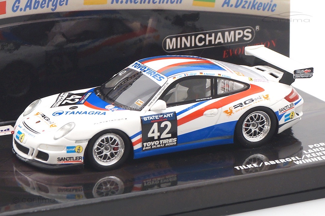 Porsche 911 (996) GT3 Cup Winner 24h Dubai 2009 Land Motorsport Minichamps 1:43 437096942