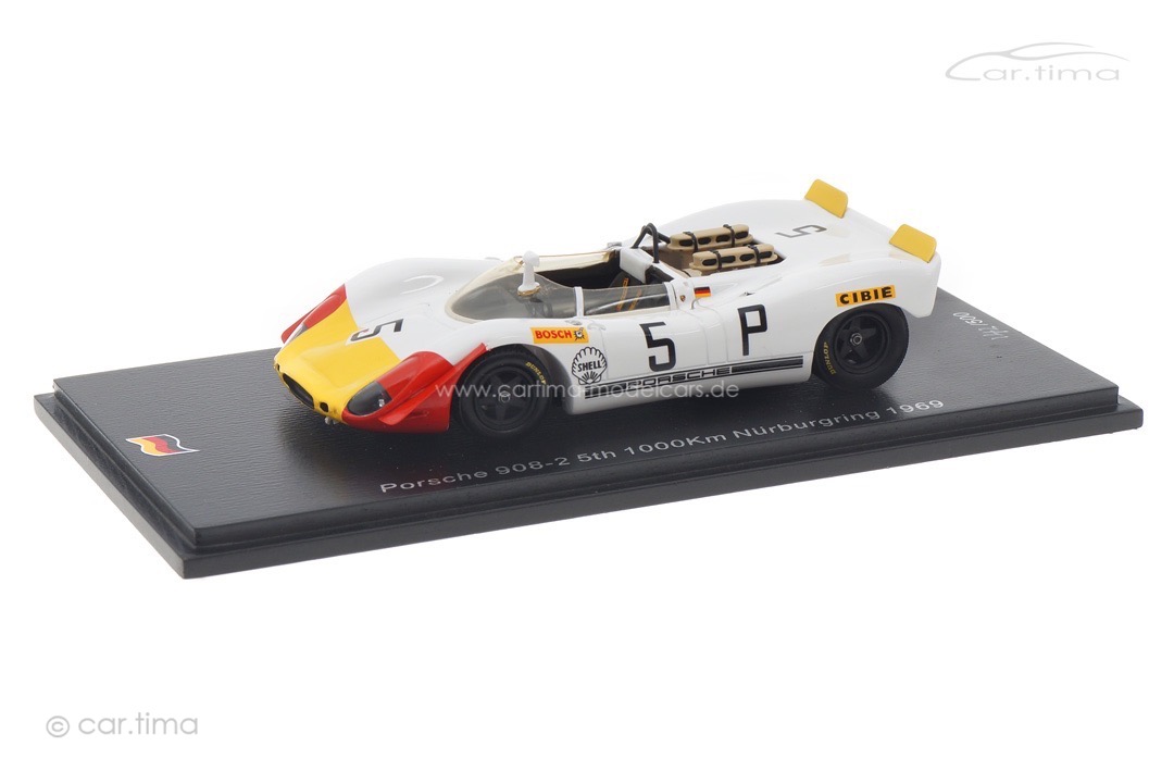 Porsche 908-2 1000Km Nürburgring 1969 Kauhsen/von Wendt Spark 1:43 SG827 Porsche 908-2 1000Km Nürburgring 1969 Kauhsen/von Wendt Spark 1:43 SG827