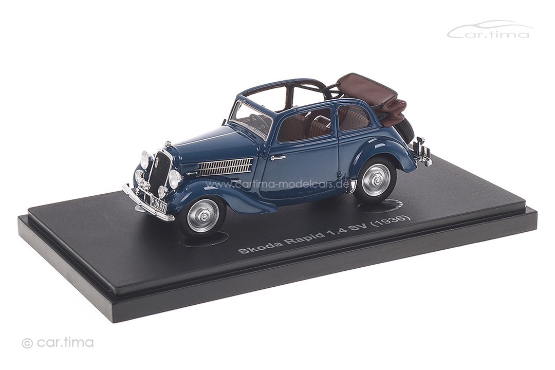 Skoda Rapid 1.4 SV 1936 blau autocult 1:43 90160 Skoda Rapid 1.4 SV 1936 blau autocult 1:43 90160