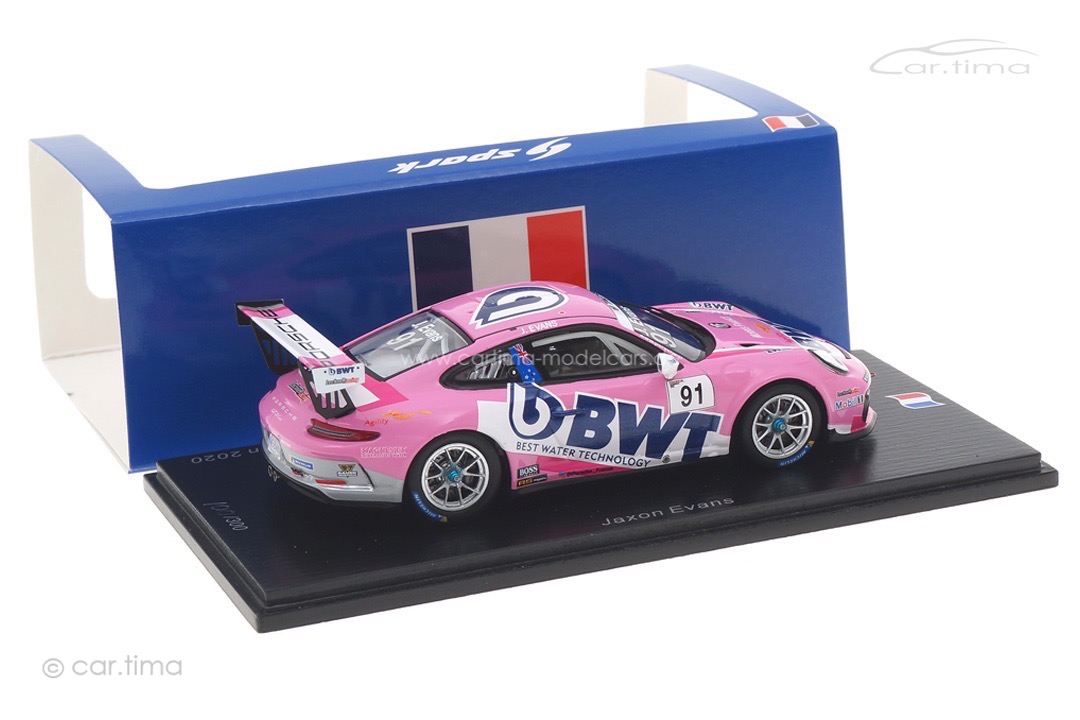 Porsche 911 GT3 Cup Champion Carrera Cup France 2020 Jaxon Evans Spark 1:43 SF249 Porsche 911 GT3 Cup Champion Carrera Cup France 2020 Jaxon Evans Spark 1:43 SF249