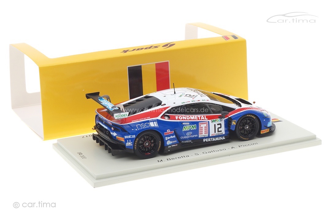Lamborghini Huracán GT3 24h Spa 2017 Beretta/Gattuso/Piccini Spark 1:43 SB295 Lamborghini Huracán GT3 24h Spa 2017 Beretta/Gattuso/Piccini Spark 1:43 SB295